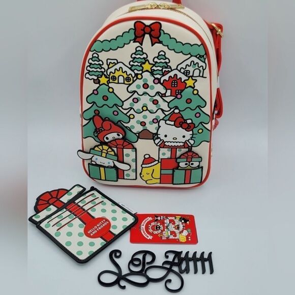 Hello Kitty Sanrio Holiday Christmas Backpack & Card Holder‎ Wallet NWT main image 9